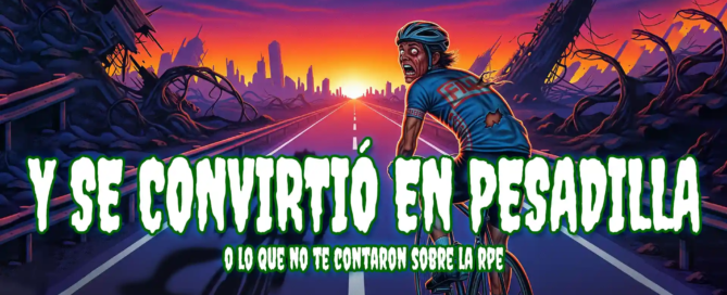 esta imagen muestra a un ciclista cuyo entrenamiento se ha convertido en una pesadilla por no saber interpretar su percepción del esfuerzo