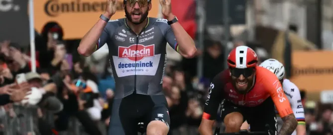 Ciclista con un alto vo2max compitiendo